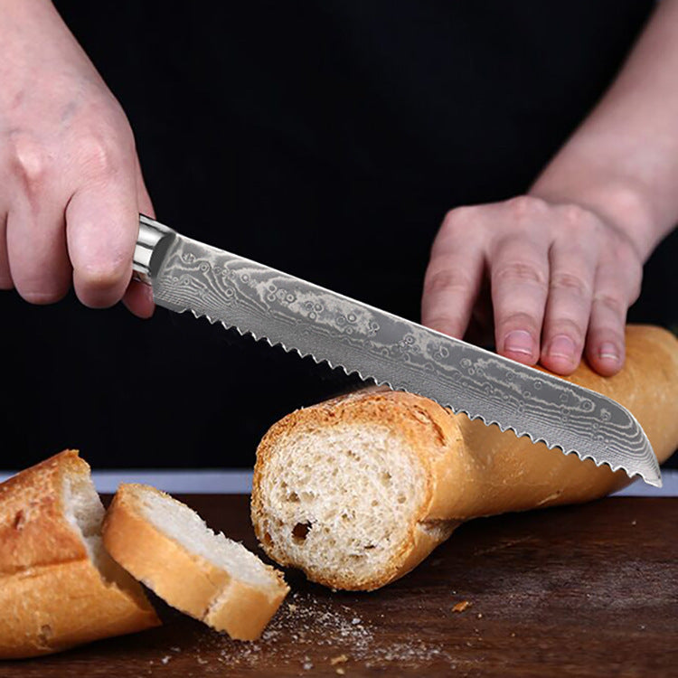 Kitchen Knives With Resin Coloured Wooden Handles
