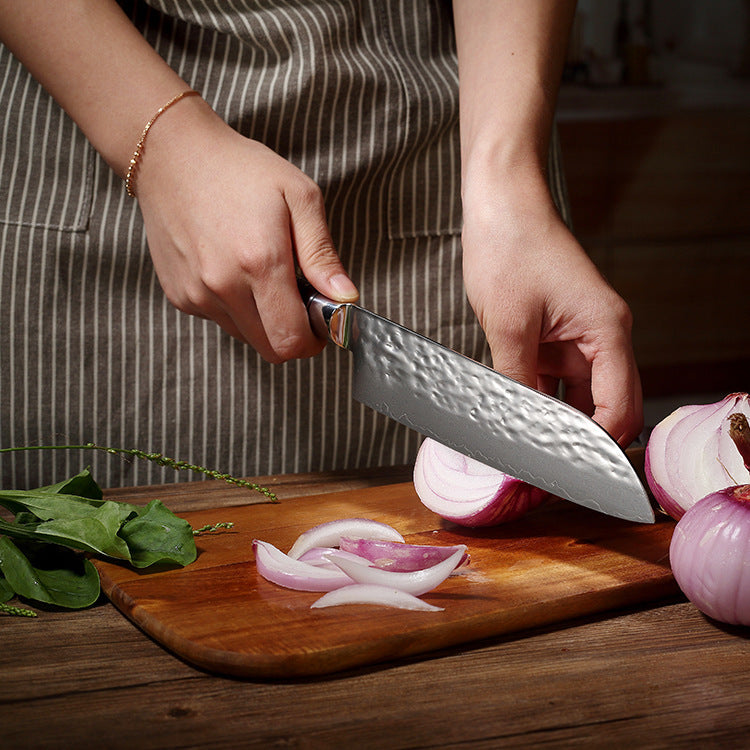 Kitchen Knives With Resin Coloured Wooden Handles