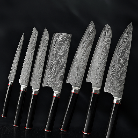 Damascus Steel Knife Chef's Knife Set Knife
